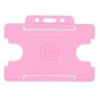 Picture of Bio badge Cardholder/carrying face open plastic pink (horizontal/landscape). 60270459