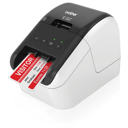 Billede af Etiketprinter / Navneskiltsprinter / Kongresskilt / Prisskilte Brother QL-810WC USB/WiFi. BRQL810WCZW1